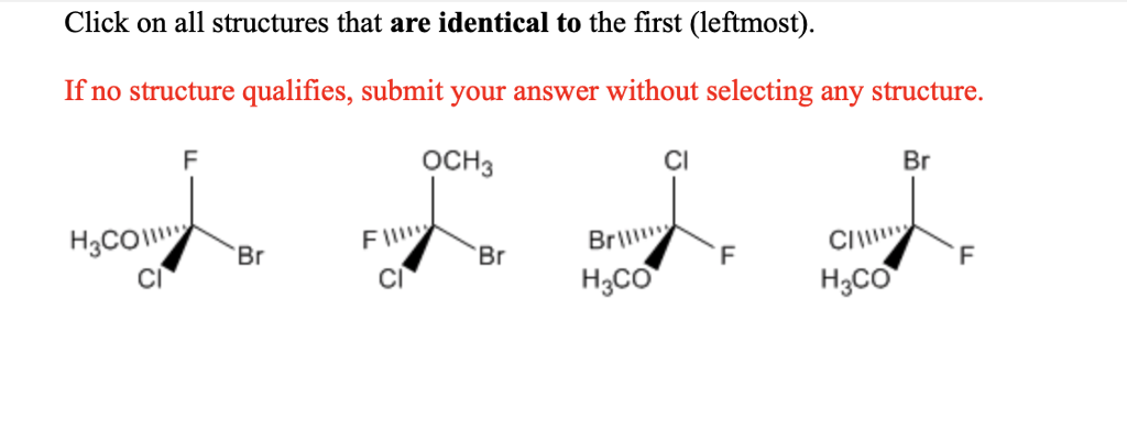 Solved Click On All Structures That Are Identical To The | Chegg.com