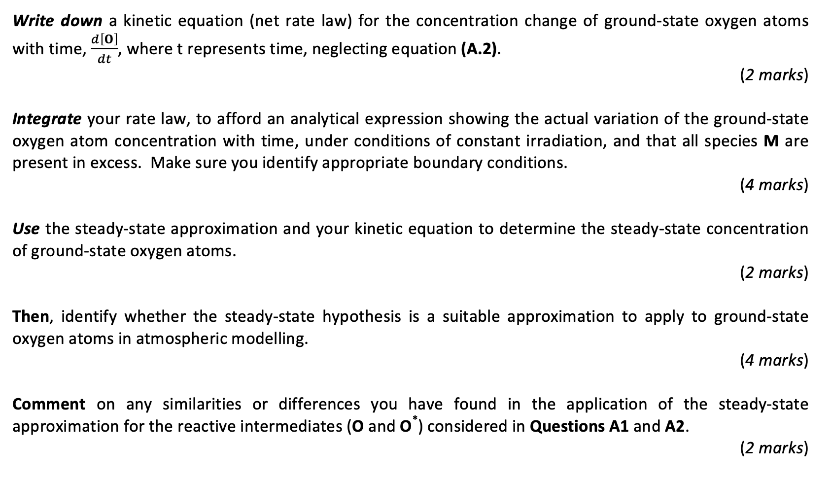 solved-write-down-a-kinetic-equation-net-rate-law-for-the-chegg