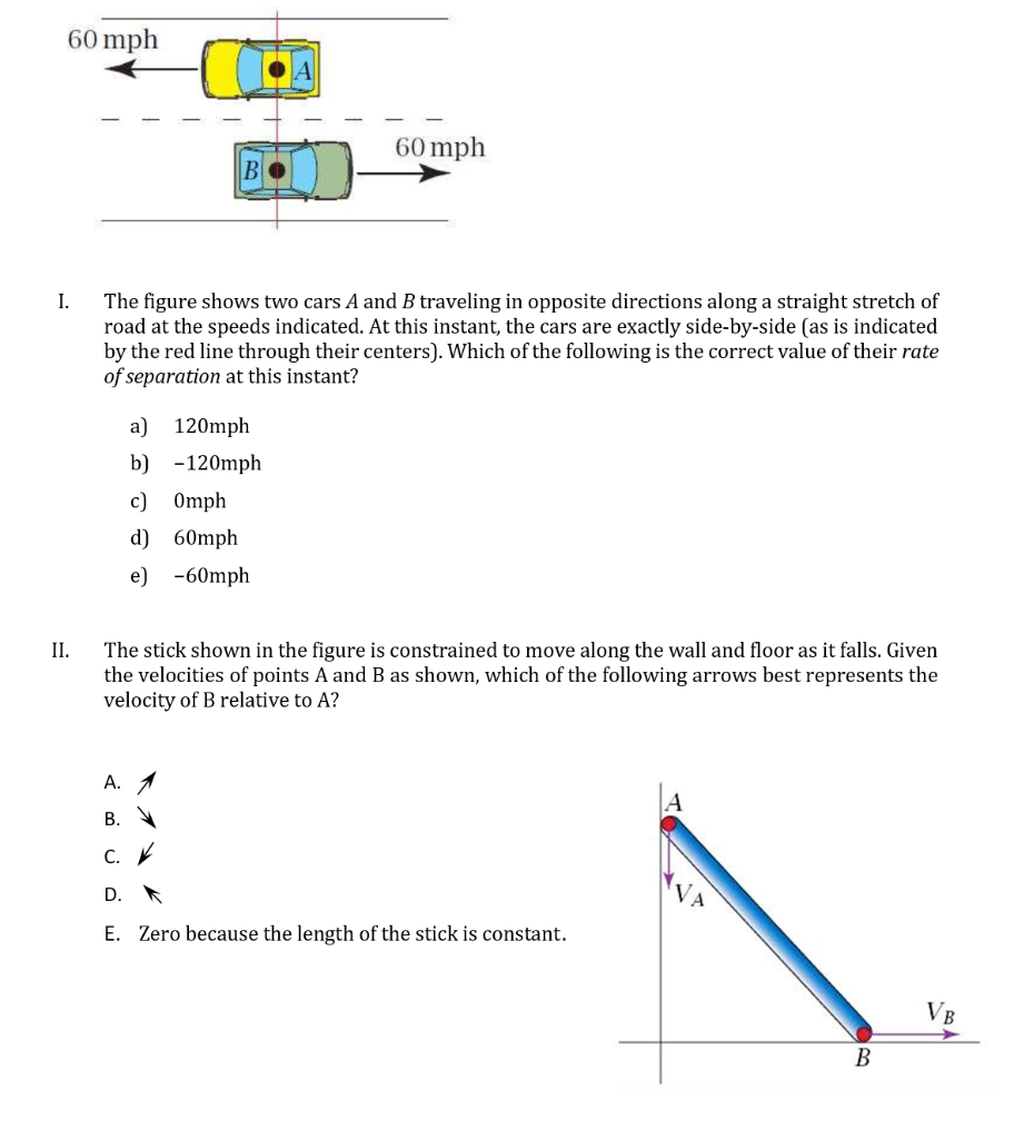Solved 60 Mph 60 Mph The Figure Shows Two Cars A And B Chegg Solved 60 Mph 60 Mph The Figure Shows Two Cars A And B Chegg