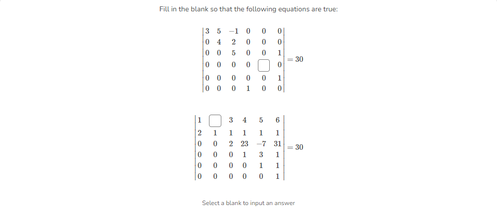 Solved Fill in the blank so that the following equations are | Chegg.com