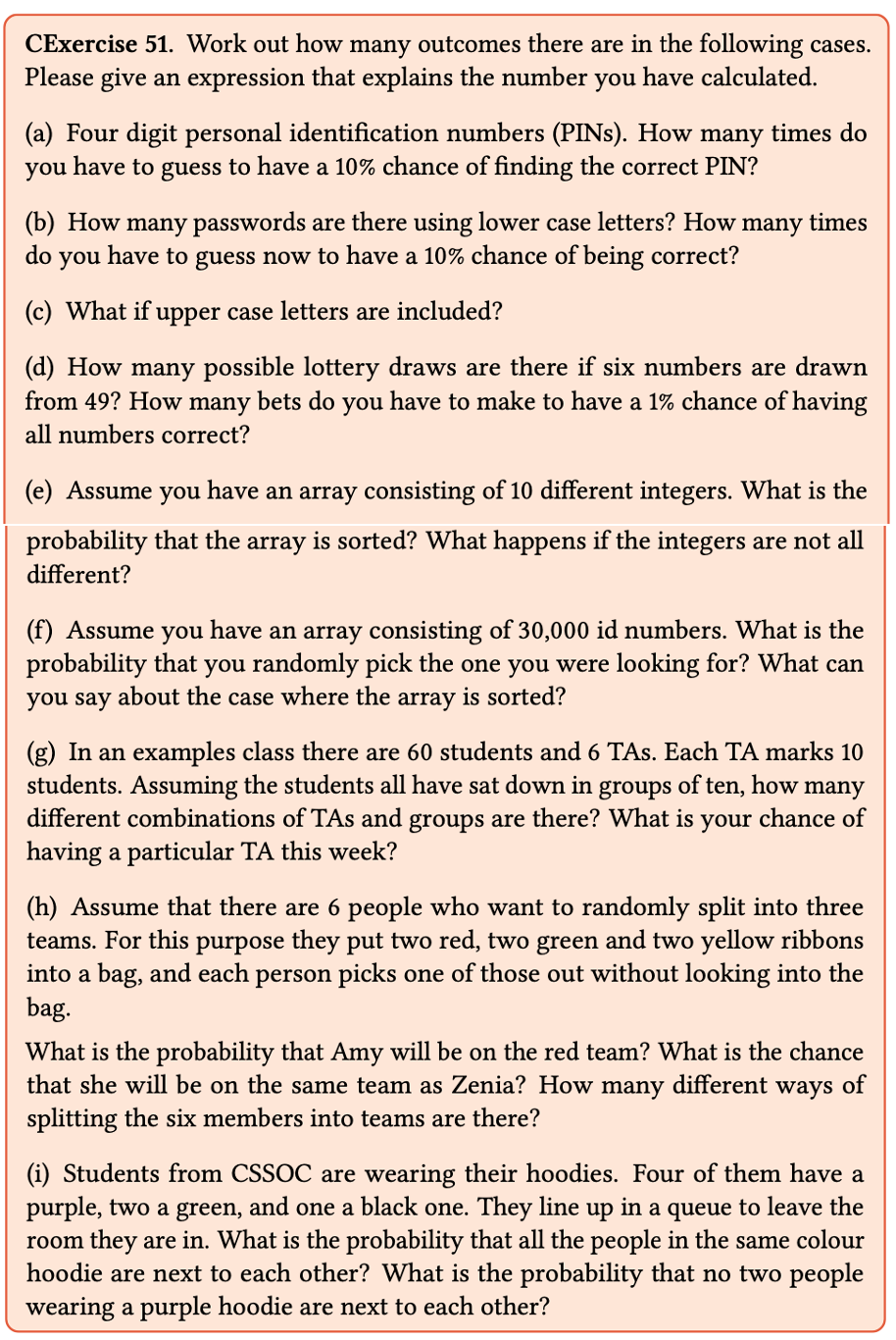 Solved Please Do One From Exercise 51 A L And Two Fro Chegg Com