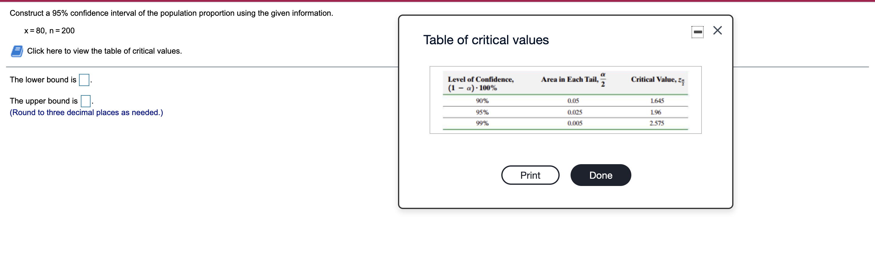 Solved Construct A 95% Confidence Interval Of The Population | Chegg.com