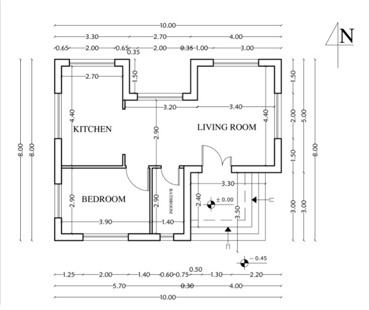 Solved Draw the isometric view of the building looking from | Chegg.com