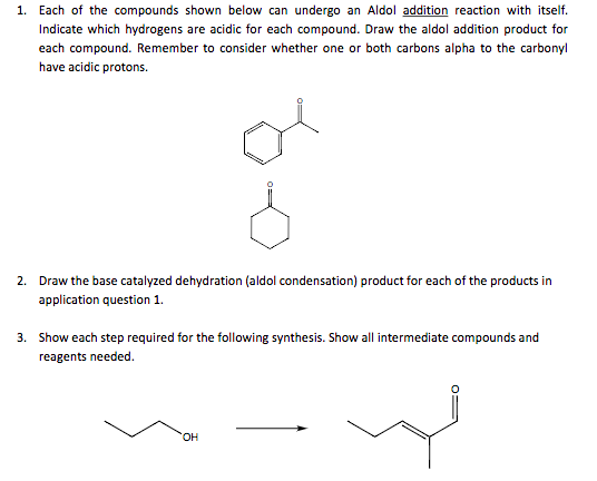 Solved 1. Each of the compounds shown below can undergo an | Chegg.com