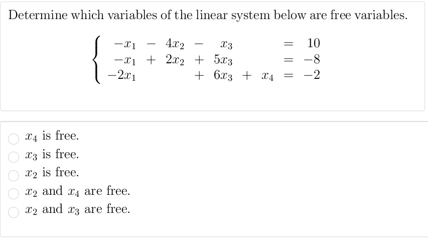 Unique Solution Rref Solved The linear system below has a unique solution. By row | Chegg.com