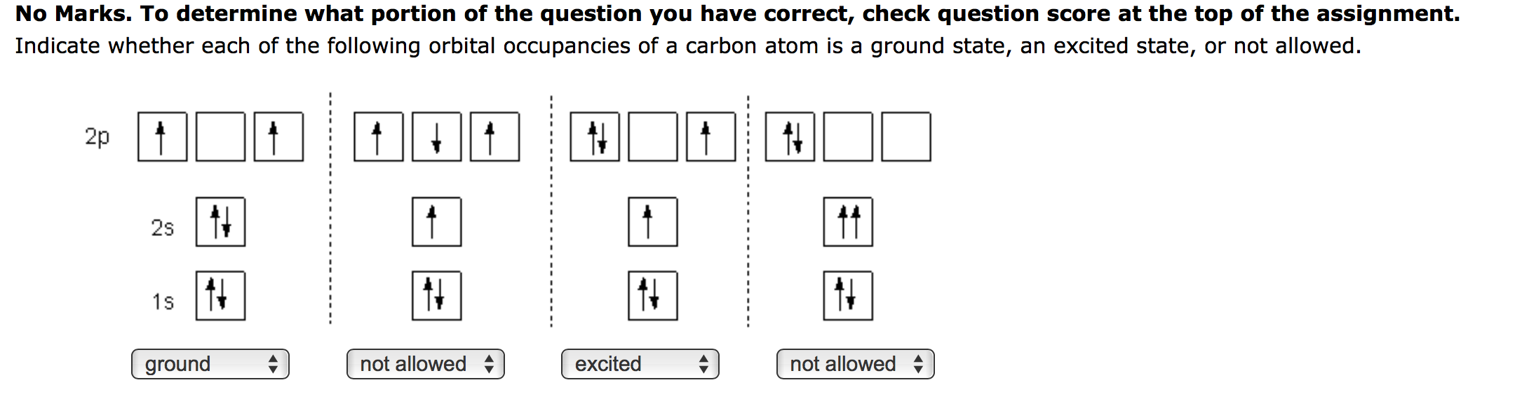 Question Portion Solved No Marks. To determine what portion of the question | Chegg.com
