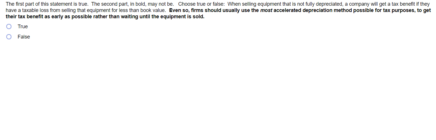Solved The first part of this statement is true. The second | Chegg.com