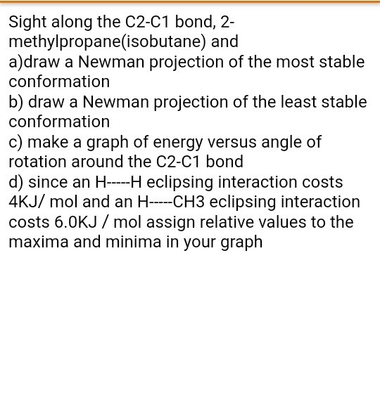 Solved Sight along the C2-C1 bond, 2- | Chegg.com