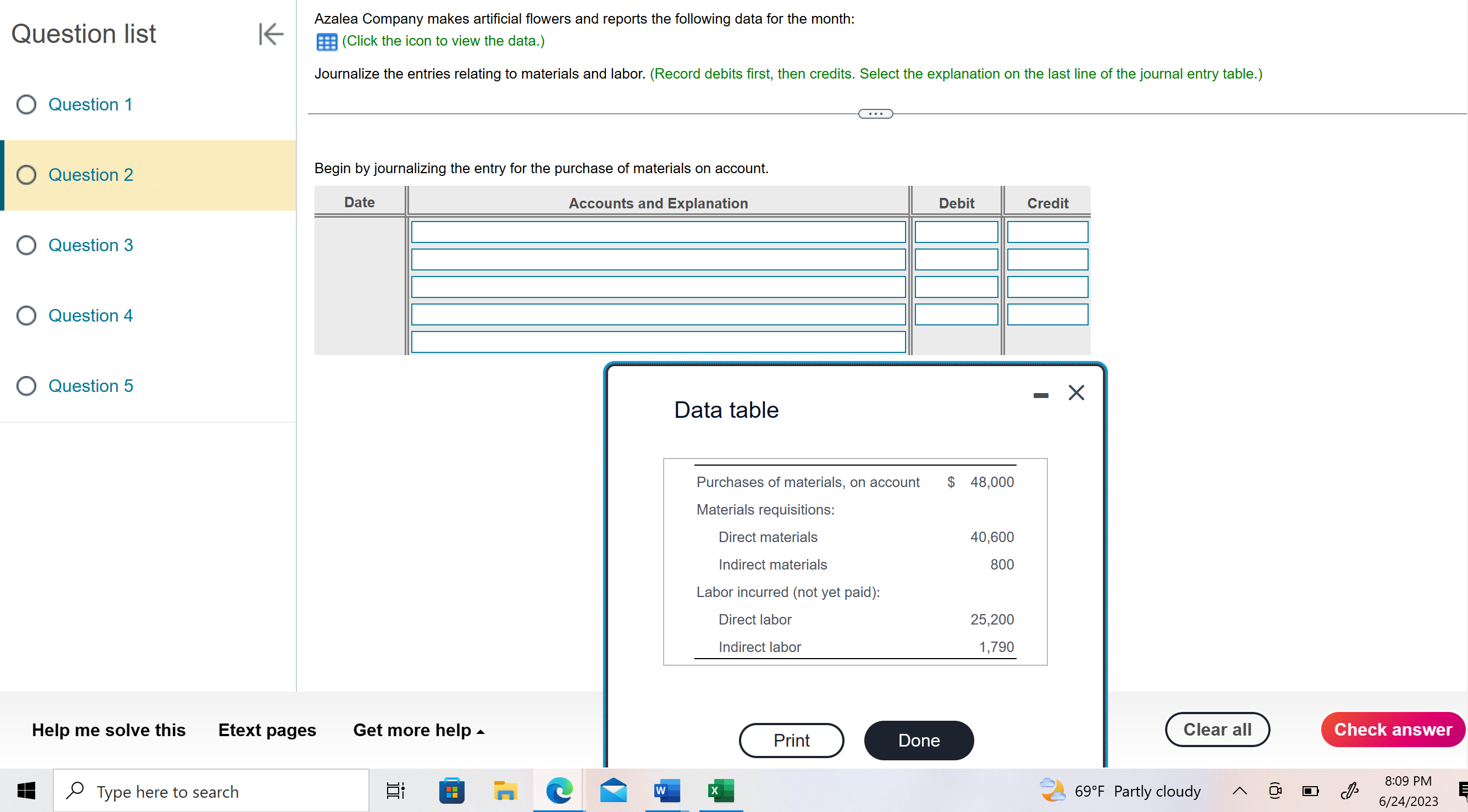 Solved Question list Question 1 Question 2 Question 3