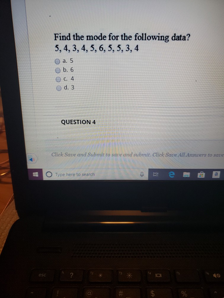 find the mode of the following data 1 3 3 5
