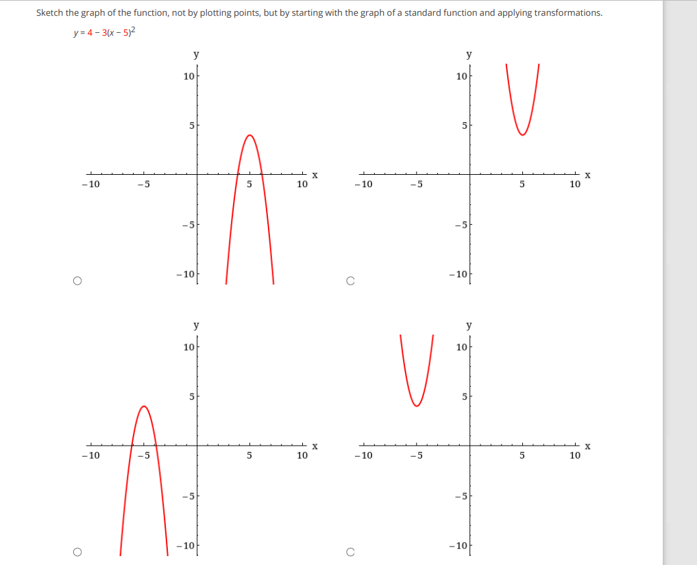 Solved Sketch the graph of the function, not by plotting | Chegg.com
