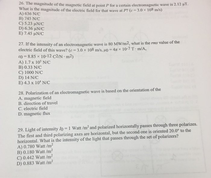 Solved 26. The magnitude of the magnetic field at point P | Chegg.com