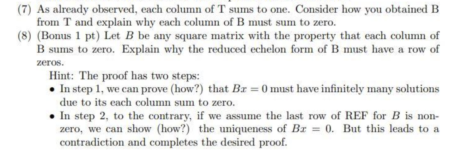 Solved First Read About Leontief Economic Models In Section | Chegg.com