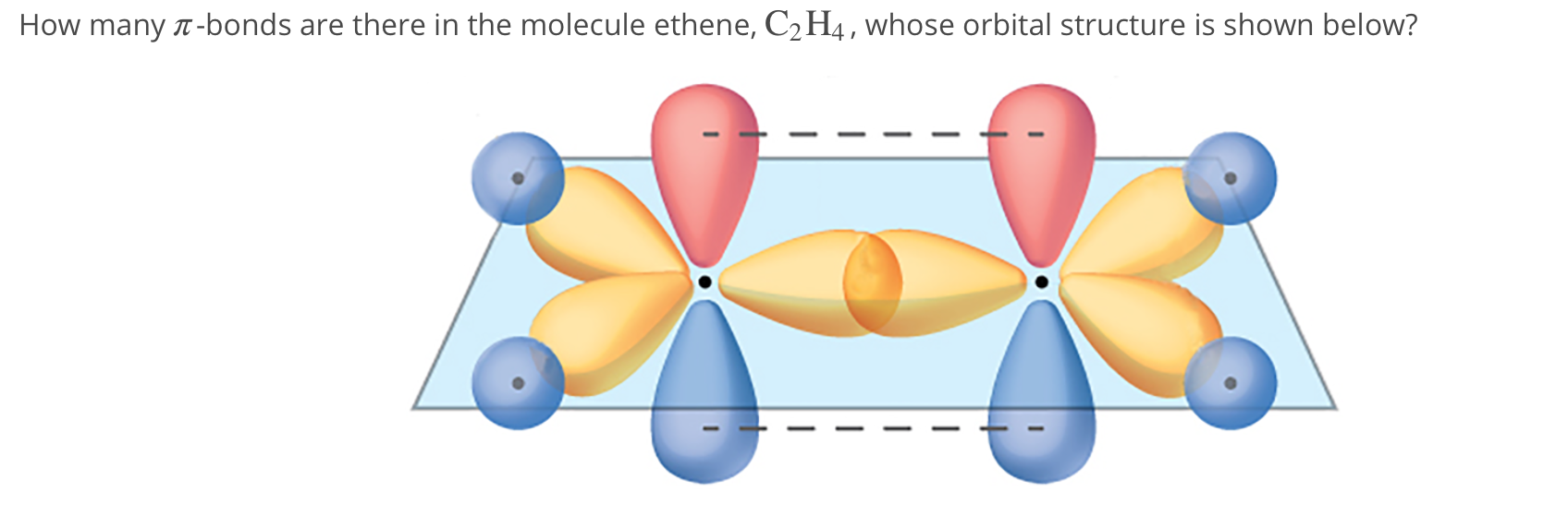 Solved How many t bonds are there in the molecule ethene Chegg