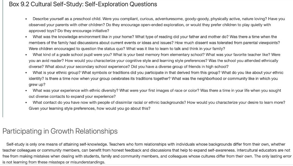 Solved 9 Culture And Cultural Diversity And Their | Chegg.com