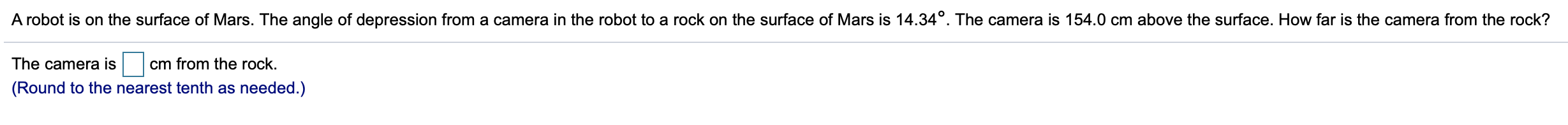 Solved A robot is on the surface of Mars. The angle of | Chegg.com