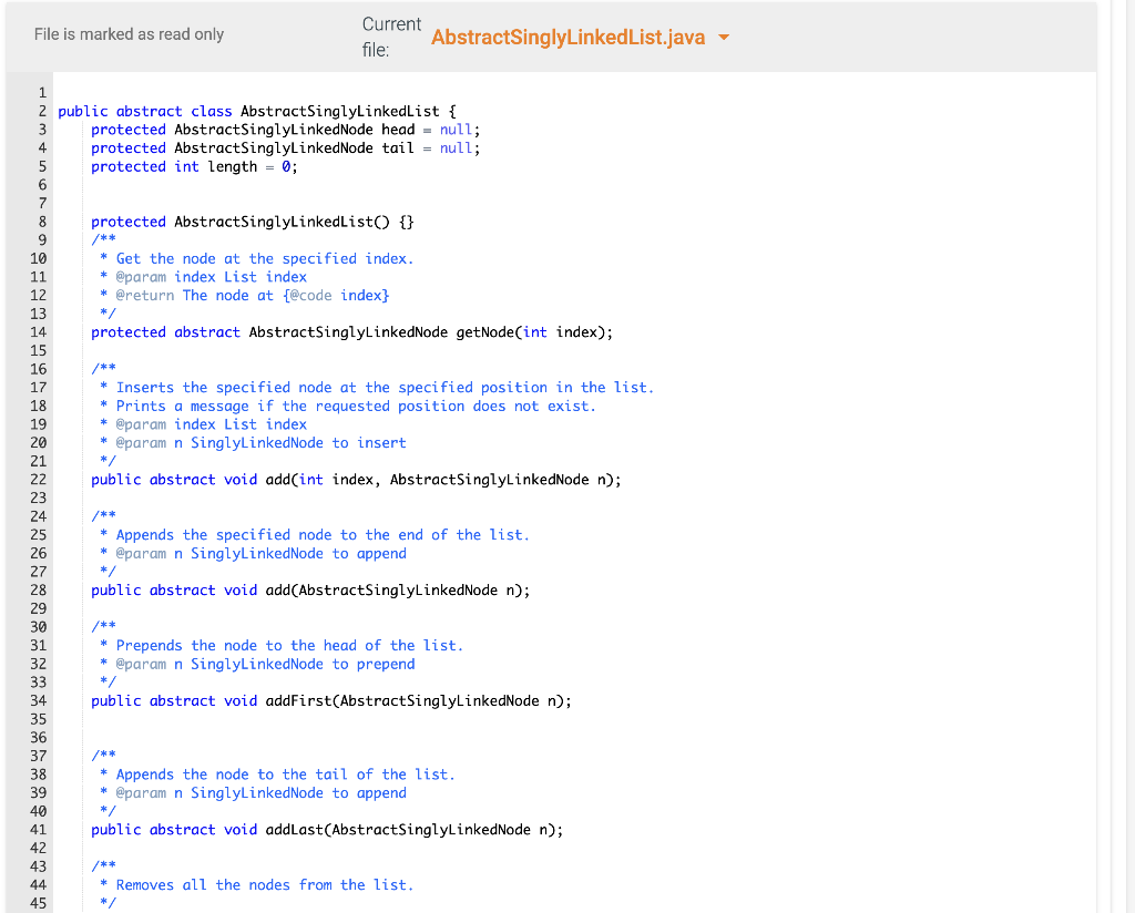Solved 8.24 Singly Linked List Your job is to make a singly | Chegg.com