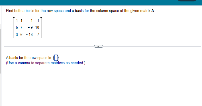 Solved Find both a basis for the row space and a basis for | Chegg.com