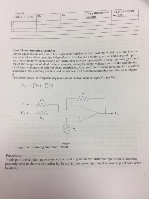 Solved OpAmp Amplifier Circuits Objectives The learning