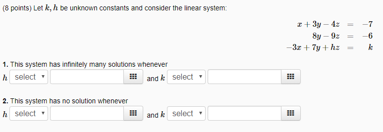 Solved Let K, H be unknown constants and consider the | Chegg.com