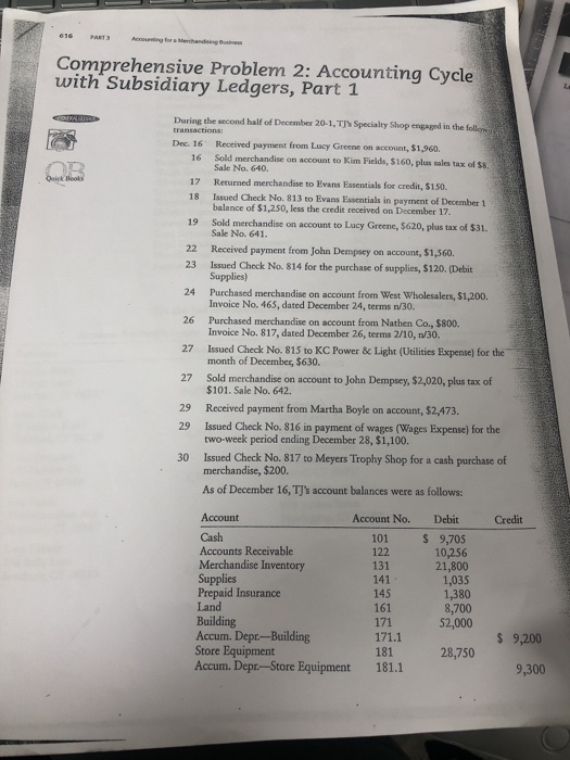 Solved PAT Comprehensive Problem 2: Accounting Cycle with | Chegg.com