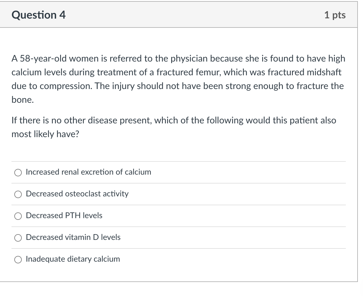 Solved Question 4A 58-year-old women is referred to the | Chegg.com