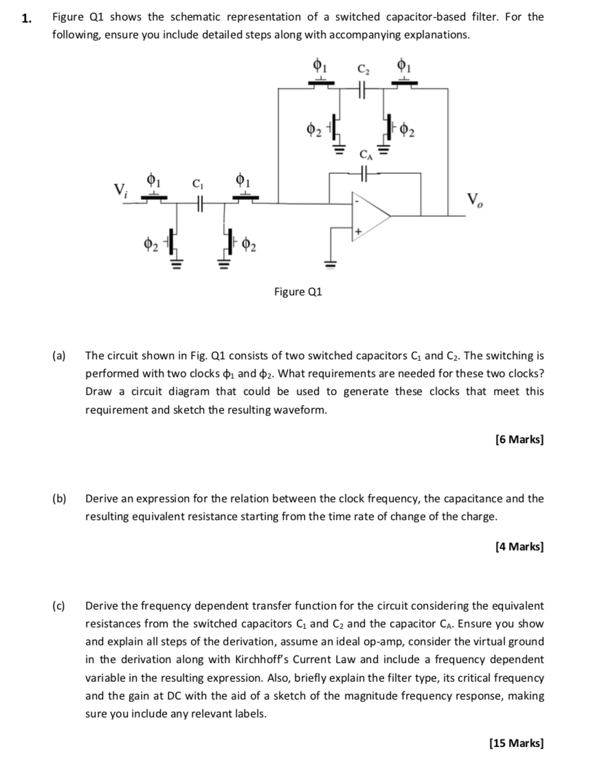 Solved 1. Figure Q1 shows the schematic representation of a | Chegg.com