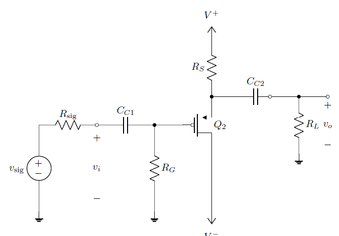 Solved The Circuit Above Is A Single-transistor Amplifier 