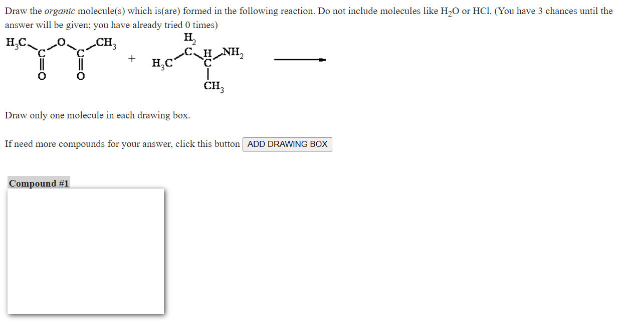Solved Draw the organic molecule(s) which is(are) formed in | Chegg.com