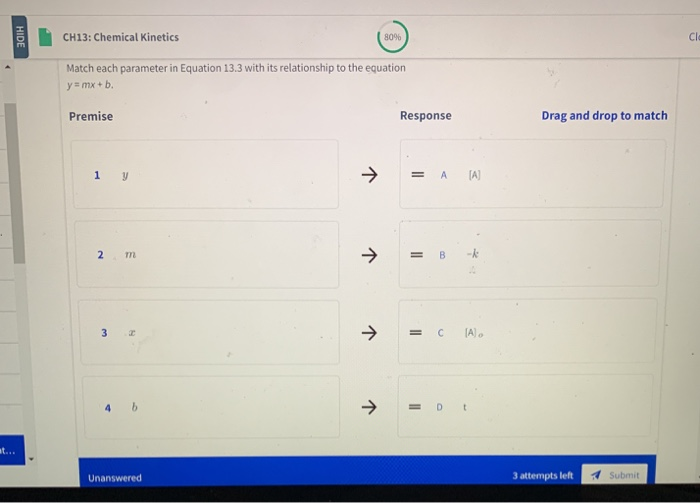 Solved For The Reaction A x | C For The Reaction A + 2B Top | Chegg.com