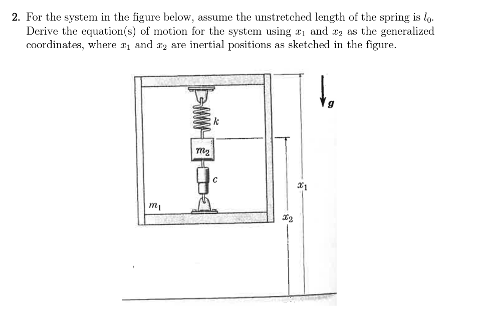 Solved Please do step by step: (1) Generalised coordinates, | Chegg.com