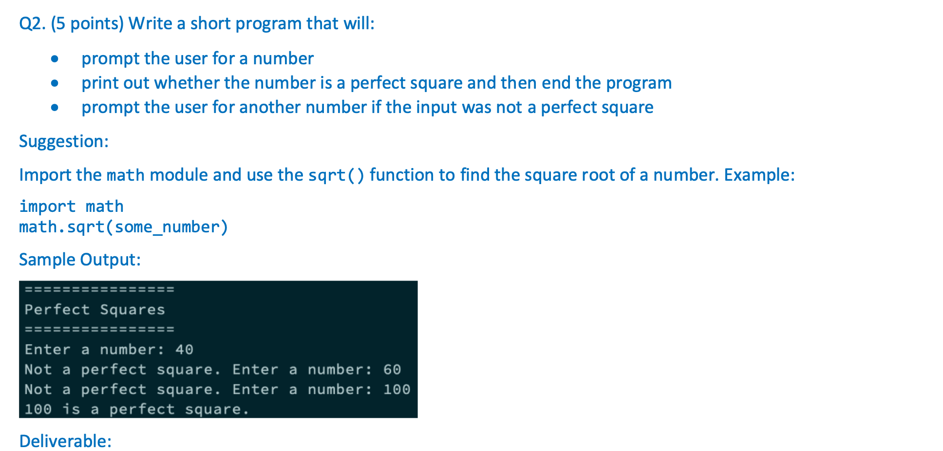 Solved Q1. (5 points) Write a short program that simplifies | Chegg.com