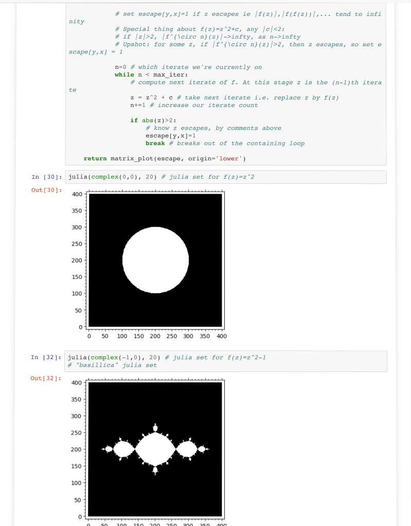 Problem 4 11 Recall That The Julia Set J F Was Ac Chegg Com