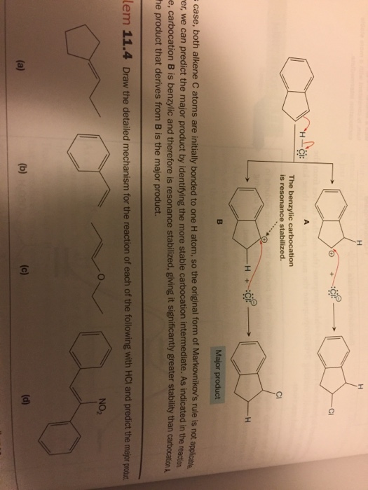 Solved is resonance stabilized. CI case, both alkene C atoms | Chegg.com