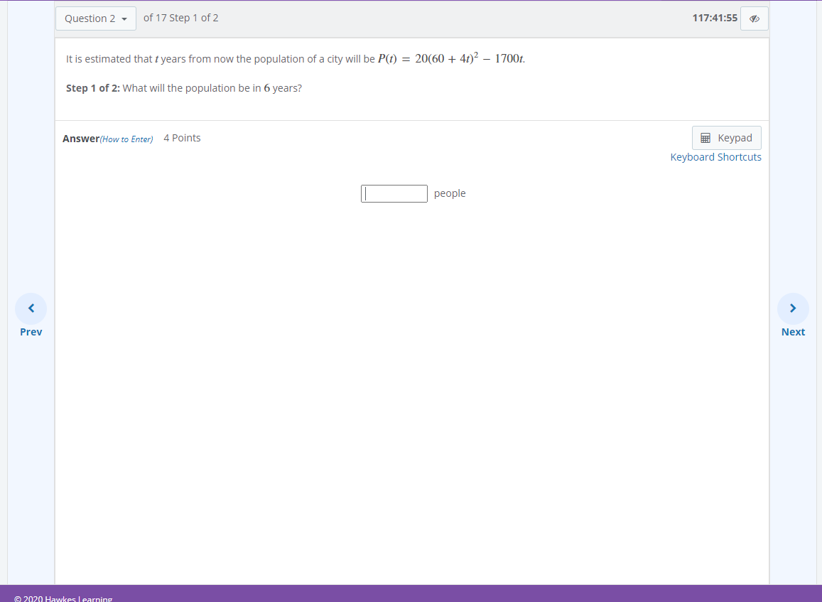Solved Question 2 - of 17 Step 1 of 2 117:41:55 It is | Chegg.com