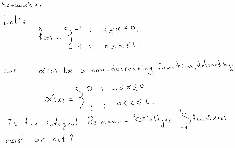 Solved Homework 1: Let's f(x)={−1;1;−1≤x