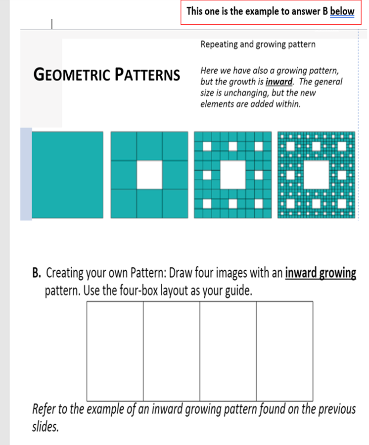 Solved LOGIC PATTERNS Final answer: This one is the example | Chegg.com