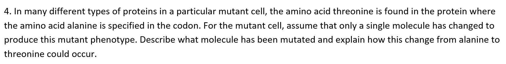 Solved 4. In many different types of proteins in a | Chegg.com