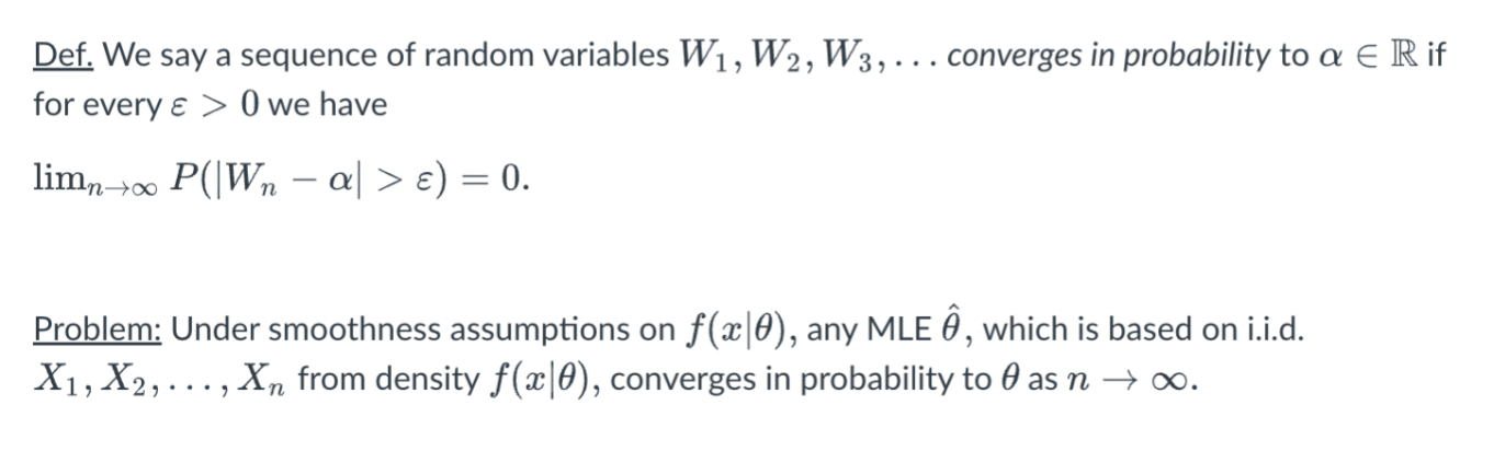 Solved Def. We Say A Sequence Of Random Variables W1,W2,W3,… | Chegg.com