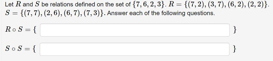 Solved Let R and S be relations defined on the set of | Chegg.com ...