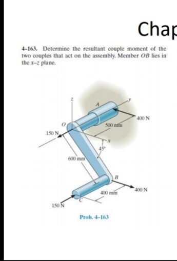 Solved Chap 4-163. Determine The Resultant Couple Moment Of | Chegg.com