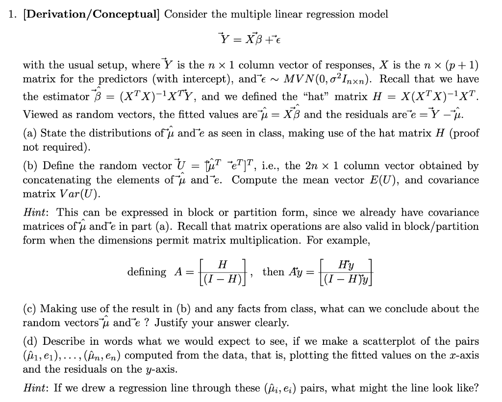 Solved 1. [Derivation/Conceptual] Consider The Multiple | Chegg.com