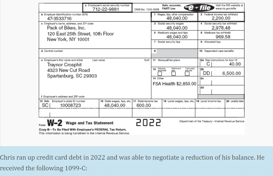 Required: Complete the Crosphit’s federal tax return | Chegg.com