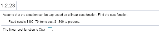 Solved 1.2.23 Assume that the situation can be expressed as | Chegg.com