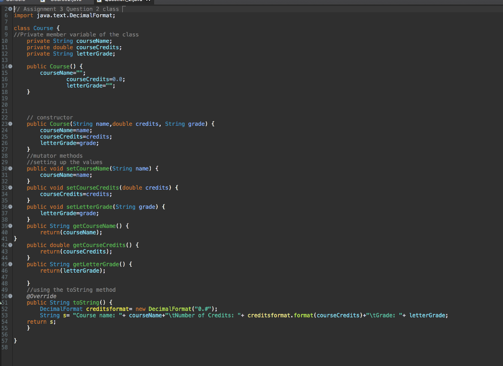 Solved hello i need help with this java code, the course | Chegg.com