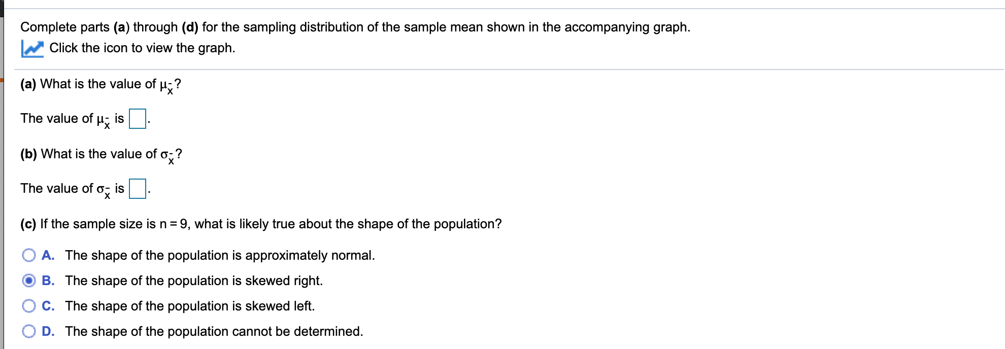 Solved Complete parts (a) through (d) for the sampling | Chegg.com