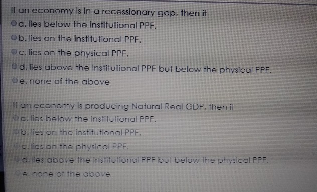 Solved: If A Self-regulating Economy Is In A Recessionary | Chegg.com