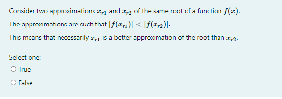 Solved Consider two approximations 2,1 and 2-2 of the same | Chegg.com