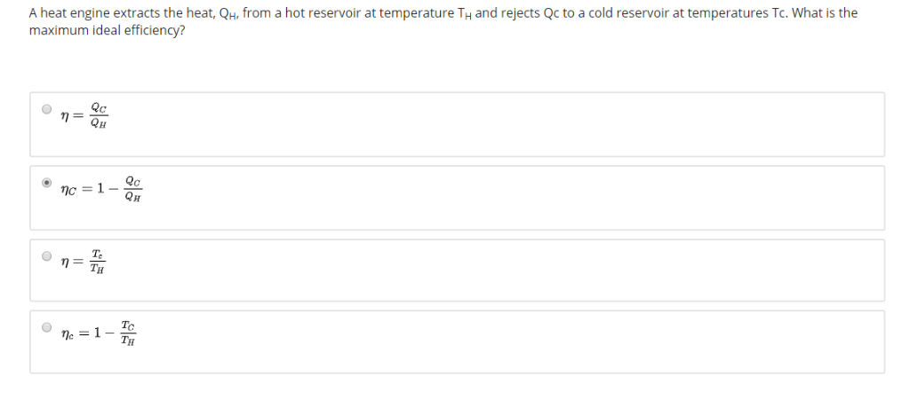 Solved: A Heat Engine Extracts The Heat, QH, From A Hot Re... | Chegg.com