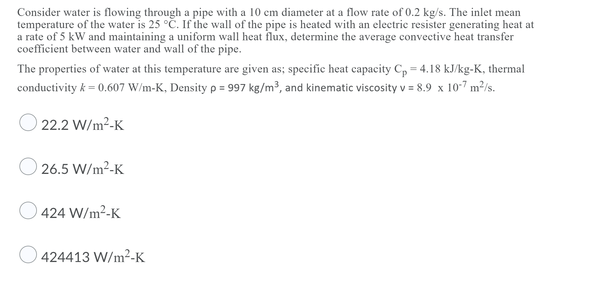 Solved Consider water is flowing through a pipe with a 10 cm | Chegg.com